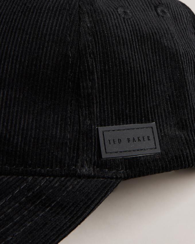 Casquette Ted Baker Corduroy Noir Homme | HAJ-61740865